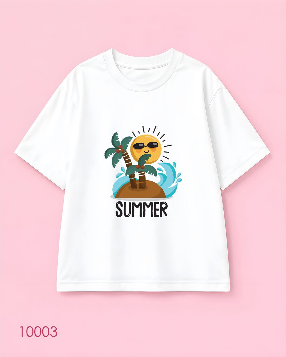 تیشرت اورسایز طرح Summer