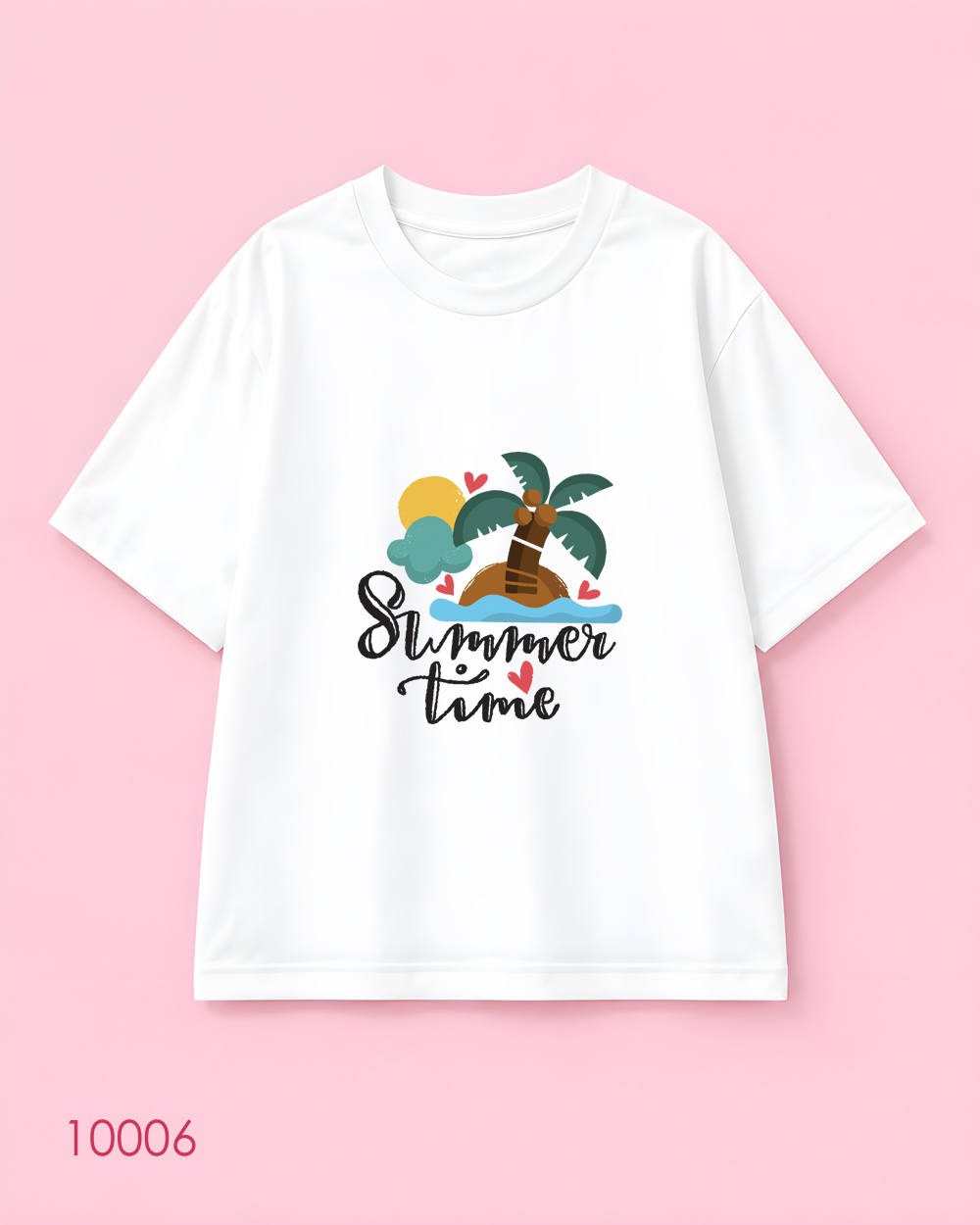 تیشرت اورسایز طرح Summer Time
