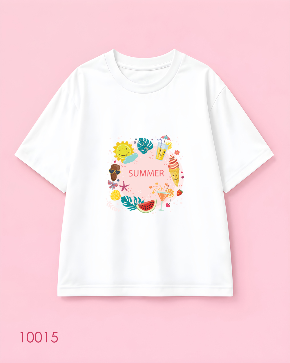 تیشرت اورسایز نخ پنبه فانتزی SUMMER