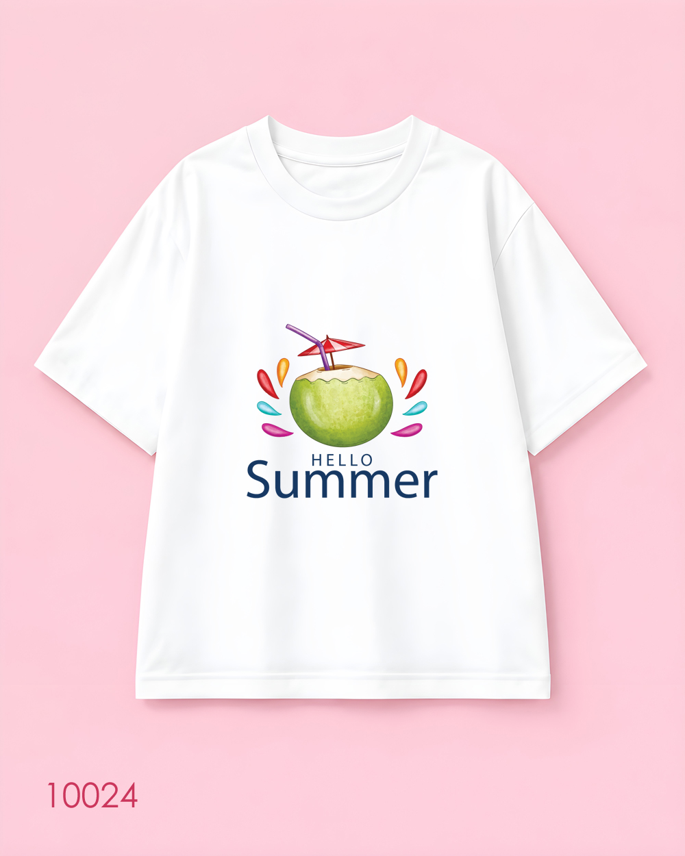 تیشرت اورسایز طرح “Hello Summer”