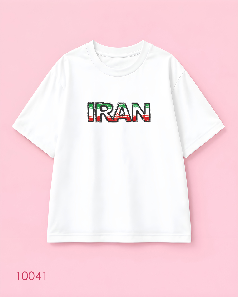 تیشرت اورسایز سفید طرح ایران